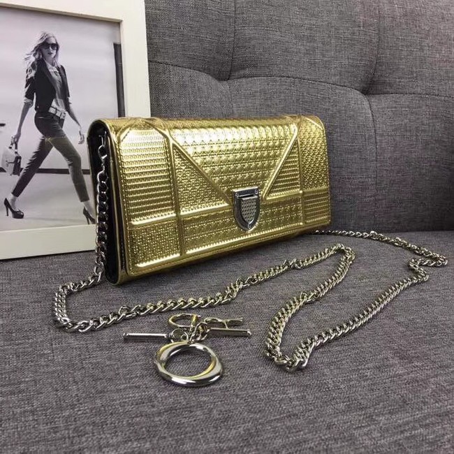 Dior Original Cowhide mini Shoulder Bag 3780 gold