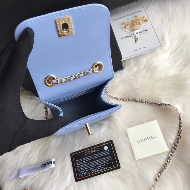 Chanel Flap Original Mobile phone bag 55698 blue