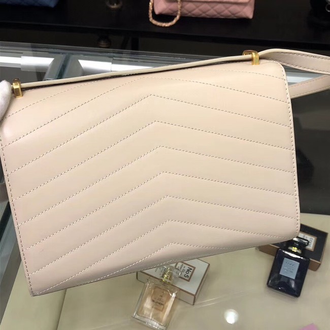 Chanel Flap Bag Calfskin & Gold-Tone Metal A57491 Light Beige