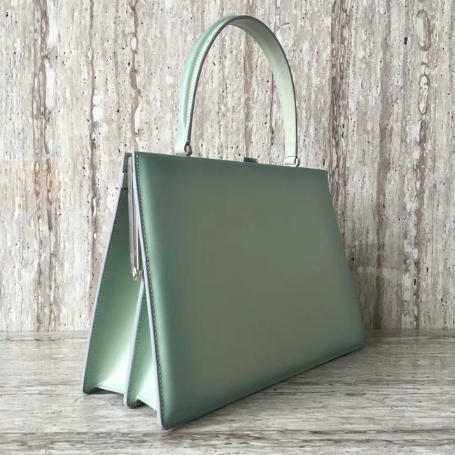 CELINE MEDIUM CLASP HANDBAG IN BOX CALFSKIN WITH PATINA 180923 light green