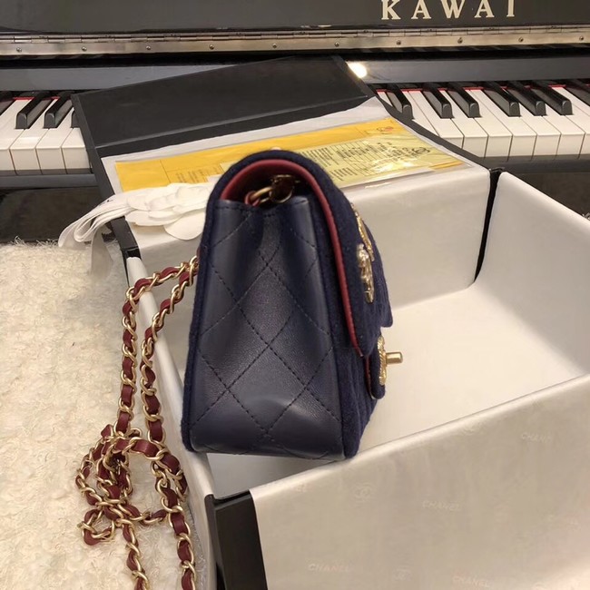 Chanel Original Mini Flap Bag A69900 Navy Blue