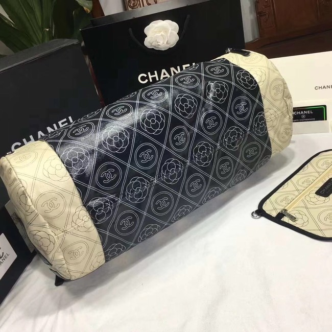 Chanel Bowling Bag A57428 Black & Beige