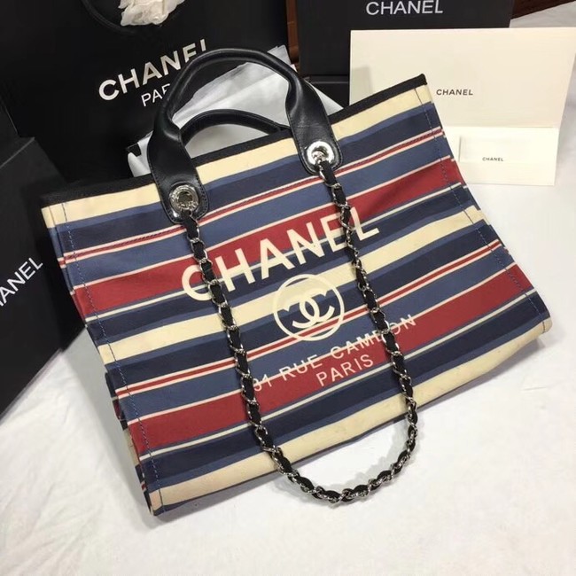 Chanel Shopping Bag A66941 red& Blue & Black