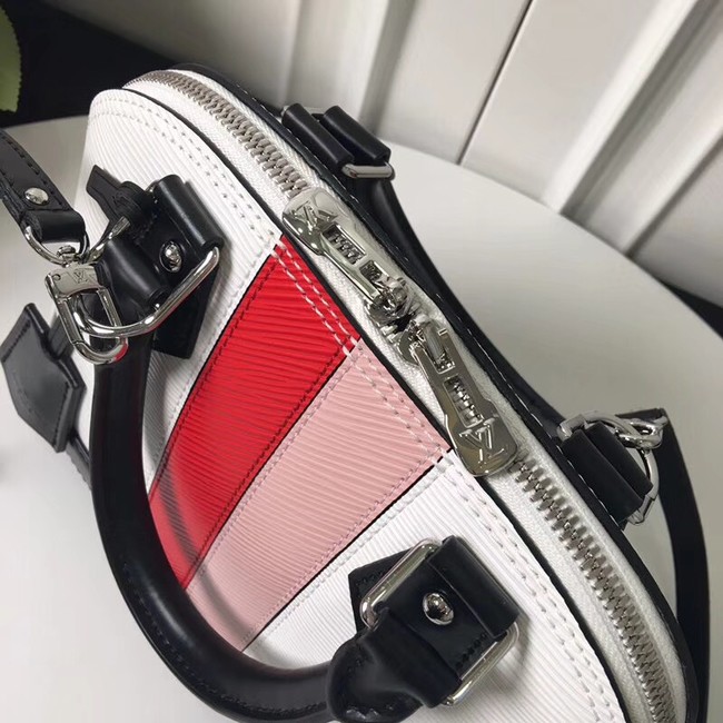 Louis Vuitton original Epi leather ALMA BB M51961 white