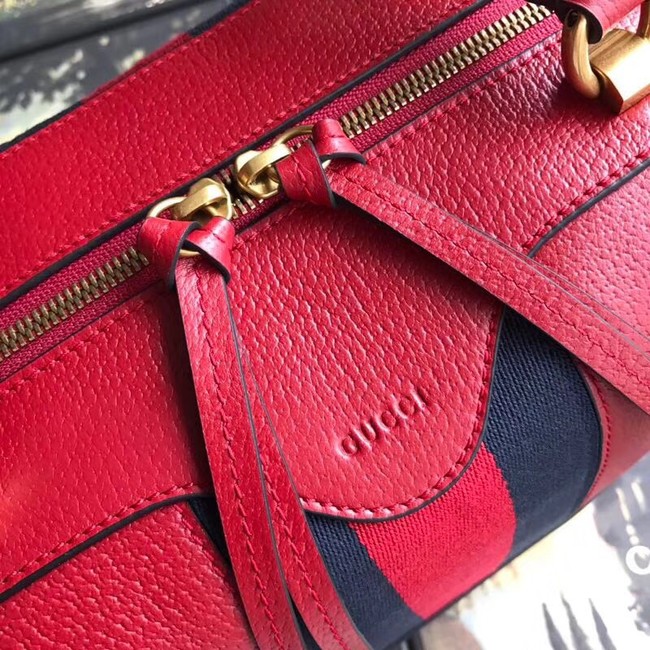 Gucci GG Calf leather top quality tote bag 523433 red