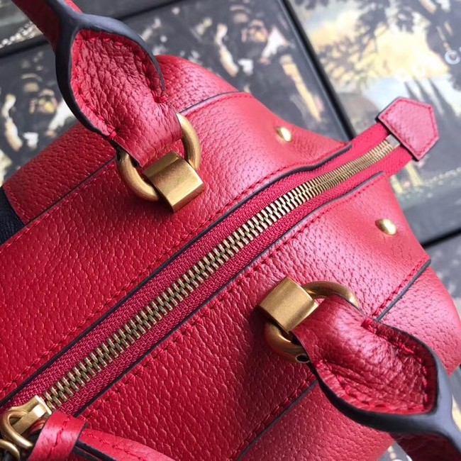 Gucci GG Calf leather top quality tote bag 523433 red