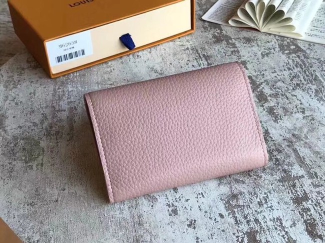 Louis Vuitton original CAPUCINES COMPACT WALLET M62564 pink