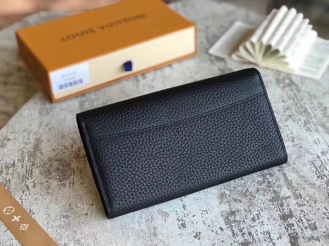 Louis Vuitton original CAPUCINES WALLET M62556 black