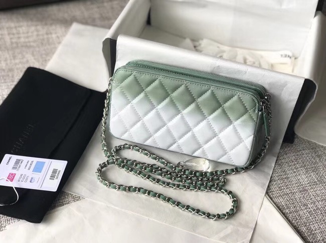 Chanel Clutch with Chain A70249 green