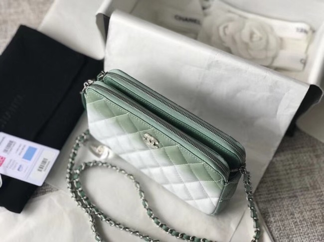 Chanel Clutch with Chain A70249 green