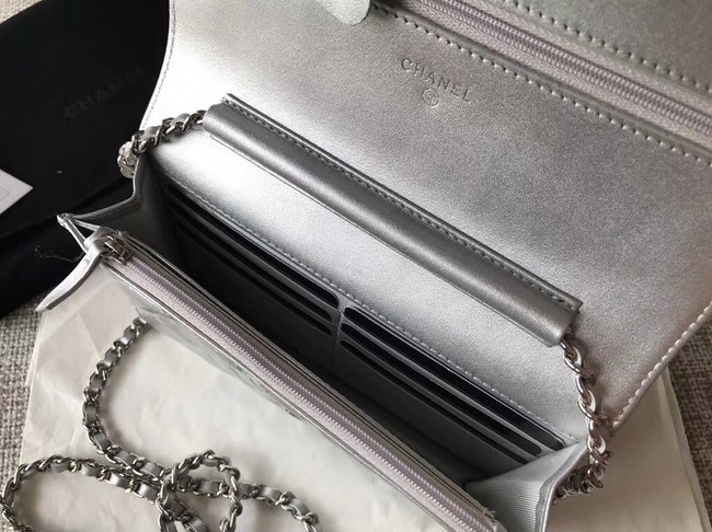 Chanel Wallet on Chain A84510 Silver