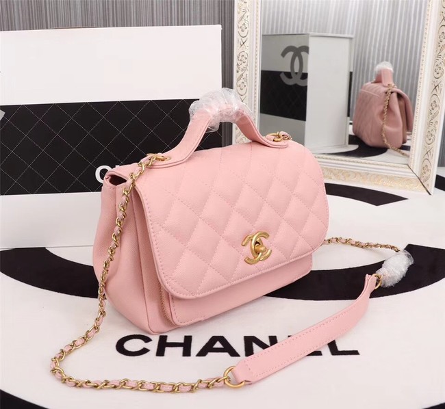 Chanel caviar Tote Bag 25691 pink