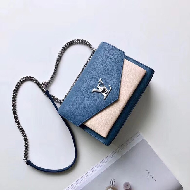 Louis Vuitton MYLOCKME BB M51418 blue &white