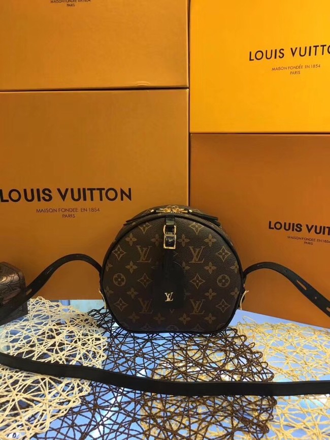 Louis vuitton monogram canvas BOITE CHAPEAU SOUPLE M52294 black