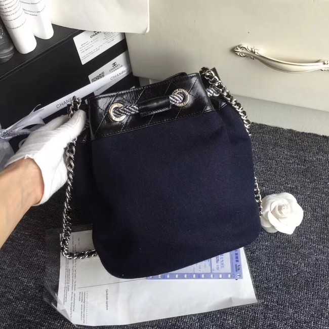 Chanel Drawstring Bag A57540 Navy Blue