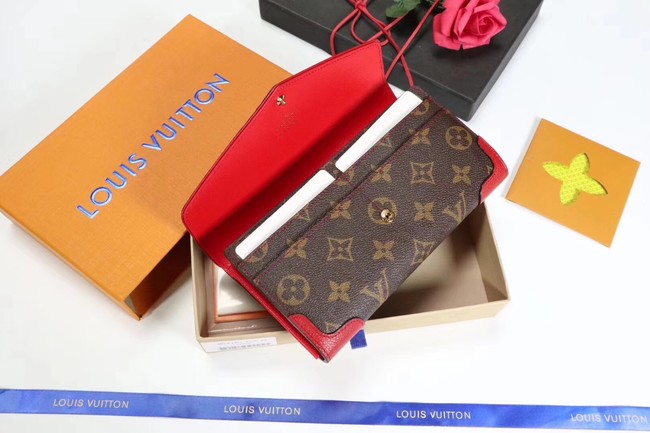 Louis Vuitton CAISSA WALLET N61184 red