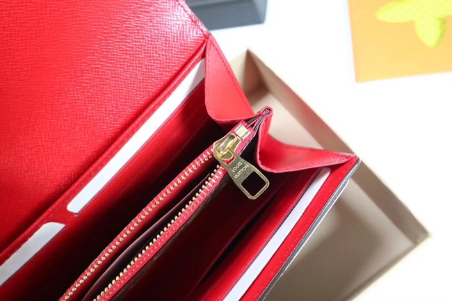 Louis Vuitton CAISSA WALLET N61184 red