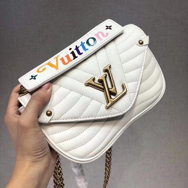 LOUIS VUITTON NEW WAVE CHAIN BAG PM M51683 white