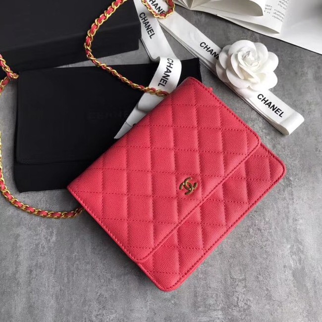 BOY CHANEL Clutch with Chain A84433 Rose