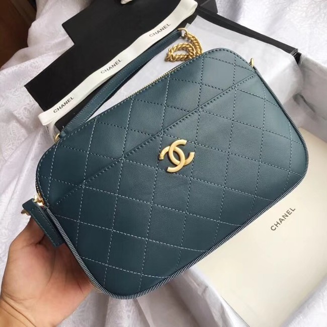 Chanel Original Camera Case A57575 Blackish green