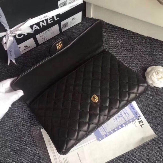 CHANEL Original Clutch Lambskin A57650 black