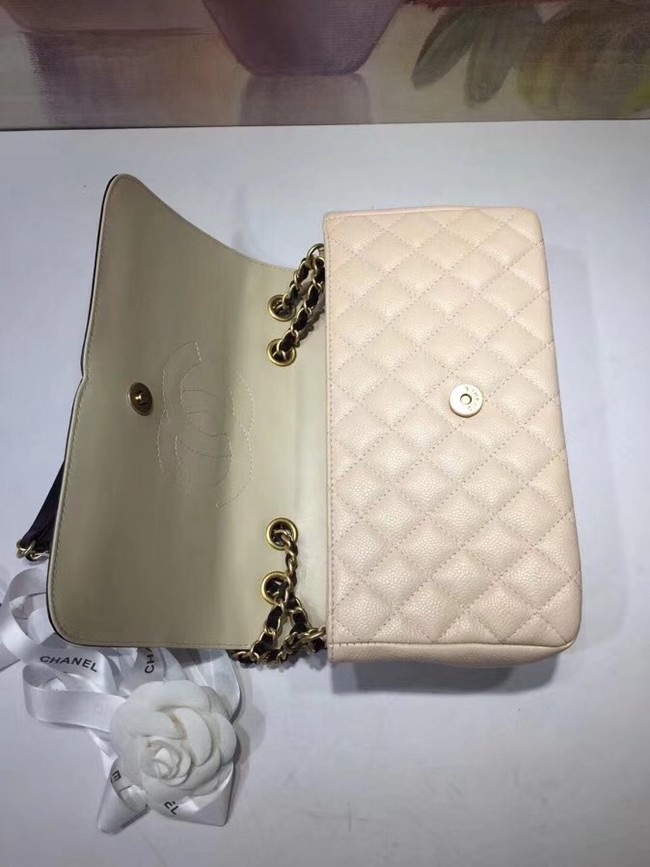 CHANEL Original Clutch with Chain A85533 creamy-white