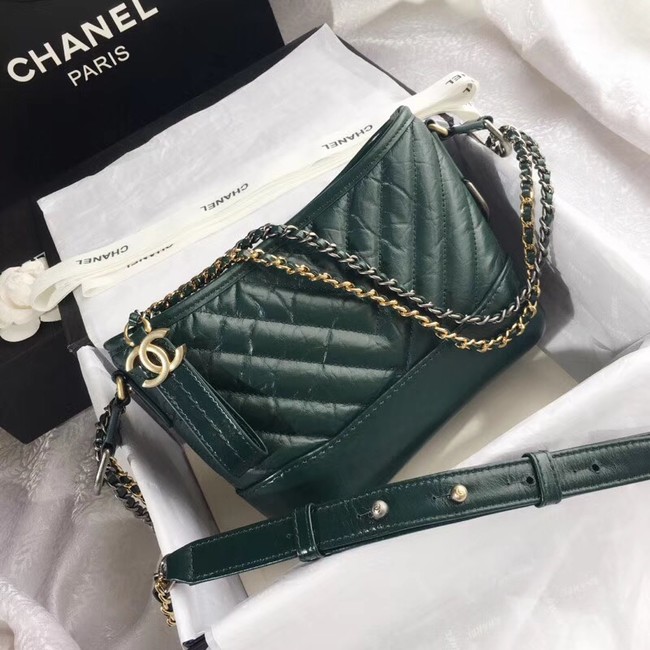 CHANEL GABRIELLE Original Small Hobo Bag A91810 green