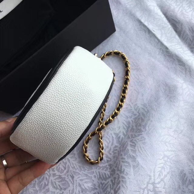 Chanel Original Clutch with Chain A81599 white