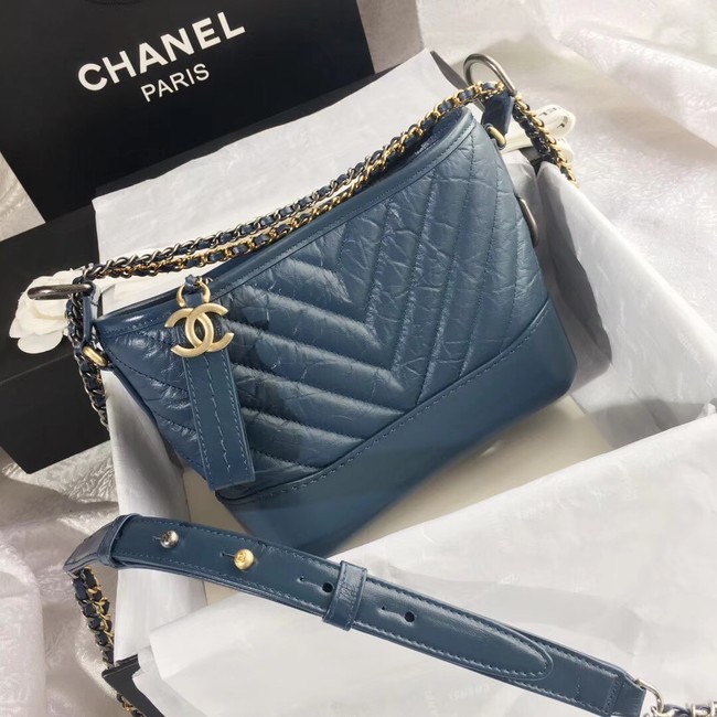 CHANEL GABRIELLE Original Small Hobo Bag A91810 Blue