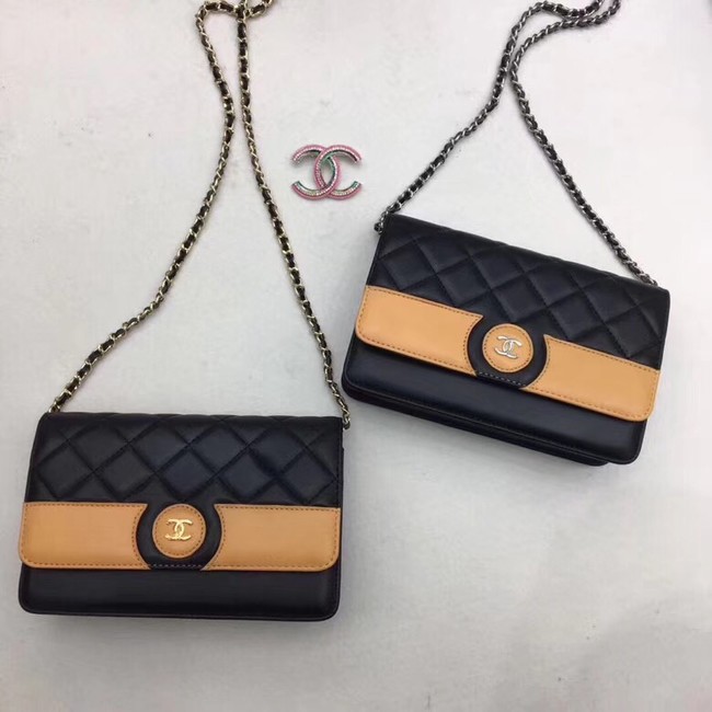 Chanel Clutch with Chain 6851 black Gold chain