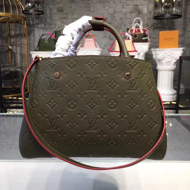 Louis vuitton original mongram empreinte MONTAIGNE PM M43660 green