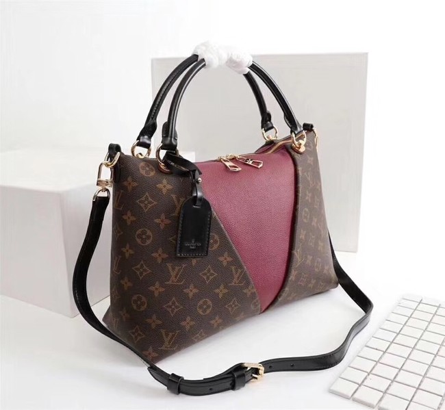 Louis Vuitton V TOTE MM M43949 Bordeaux Red