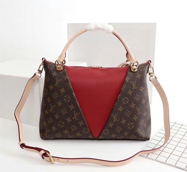 Louis Vuitton V TOTE MM M43949 red