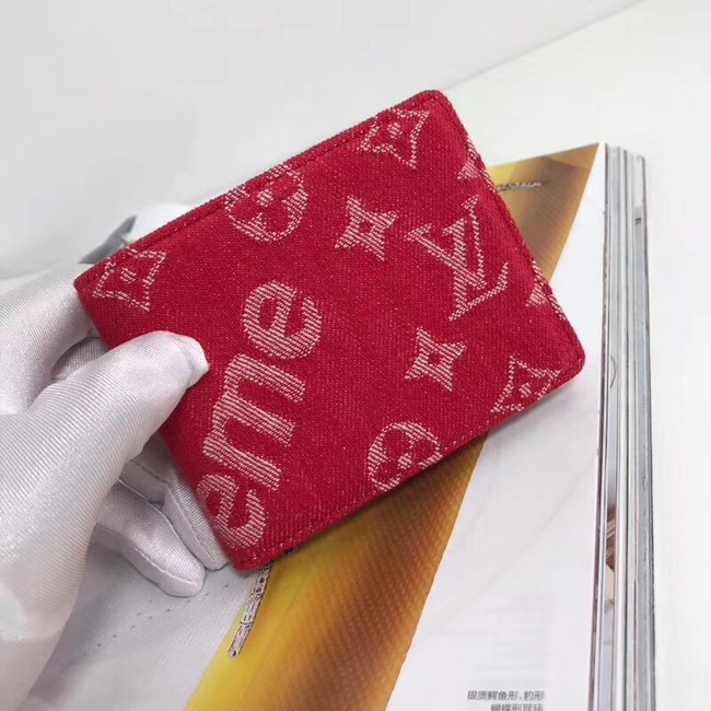 Louis vuitton original MULTIPLE WALLET M60895 red