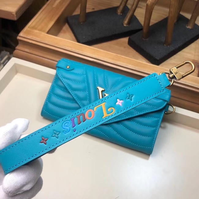 LOUIS VUITTON NEW WAVE LONG WALLET M63298 blue