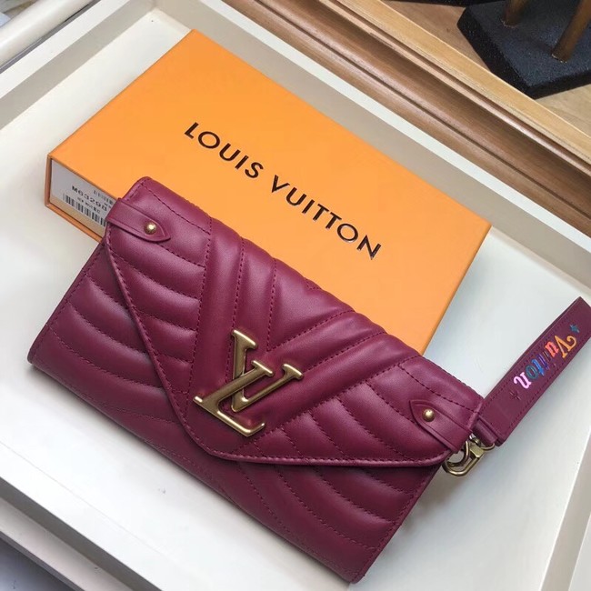 LOUIS VUITTON NEW WAVE LONG WALLET M63298 fuchsia