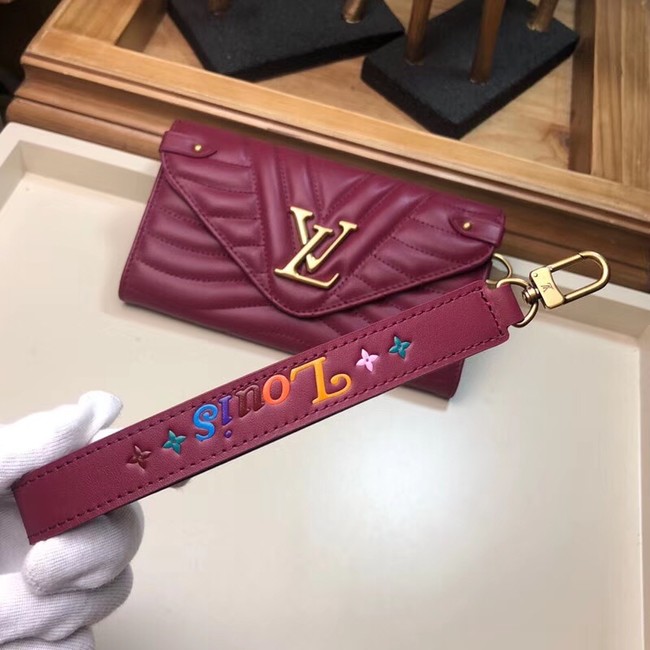 LOUIS VUITTON NEW WAVE LONG WALLET M63298 fuchsia