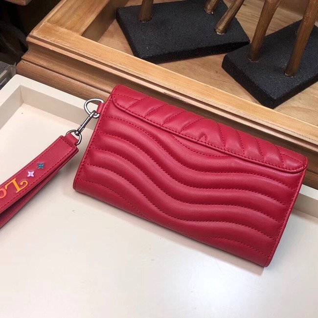 LOUIS VUITTON NEW WAVE LONG WALLET M63298 red