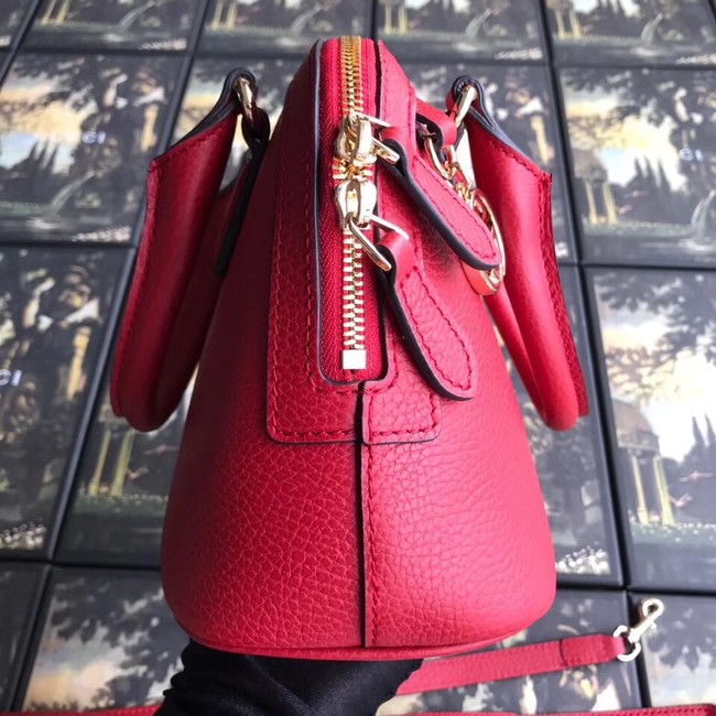 Gucci GG Leather Tote Bag 449661 red