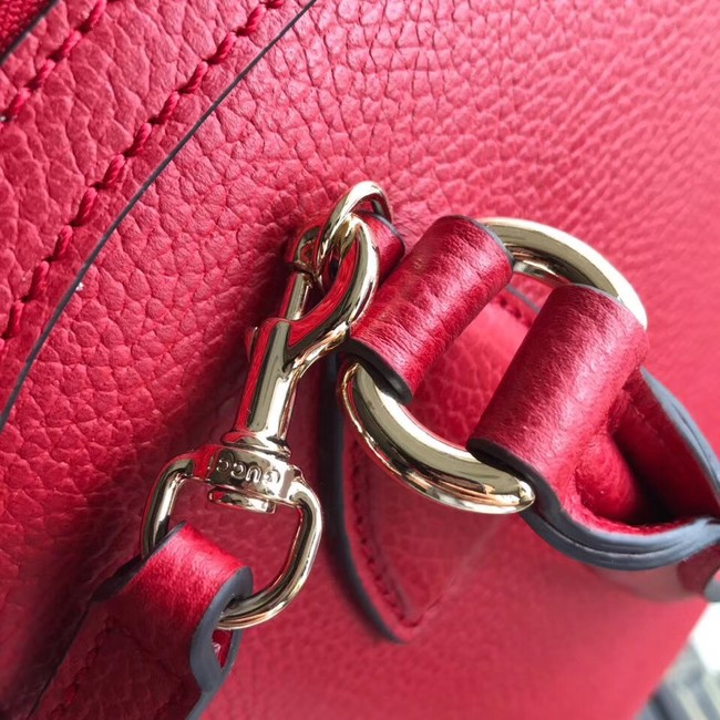 Gucci GG Leather Tote Bag 449662 red