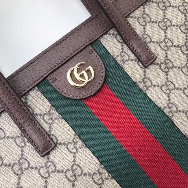 Gucci Ophidia GG medium top handle bag 524536 brown