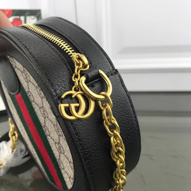 Gucci Ophidia mini GG round shoulder bag 171285 black