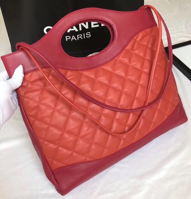 CHANEL 31 Large Shopping Bag A57977 Red