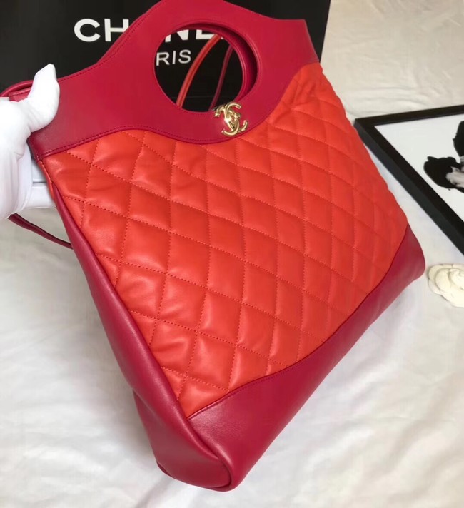 CHANEL 31 Large Shopping Bag A57977 Red