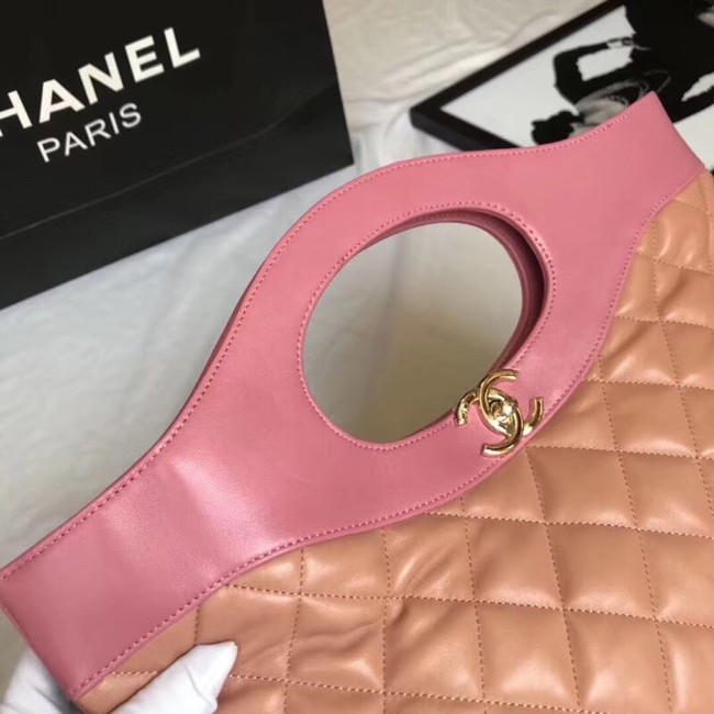 CHANEL 31 Large Shopping Bag A57977 pink& apricot