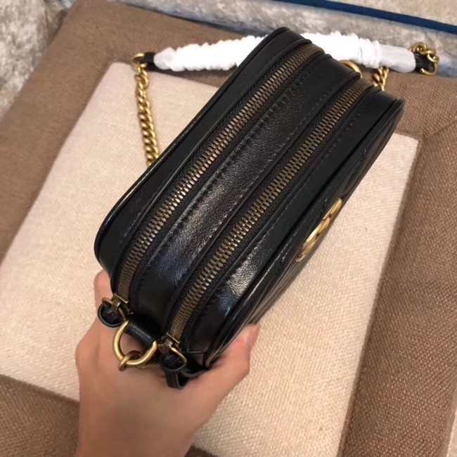 Gucci GG Marmont mini shoulder bag 550155 BLACK