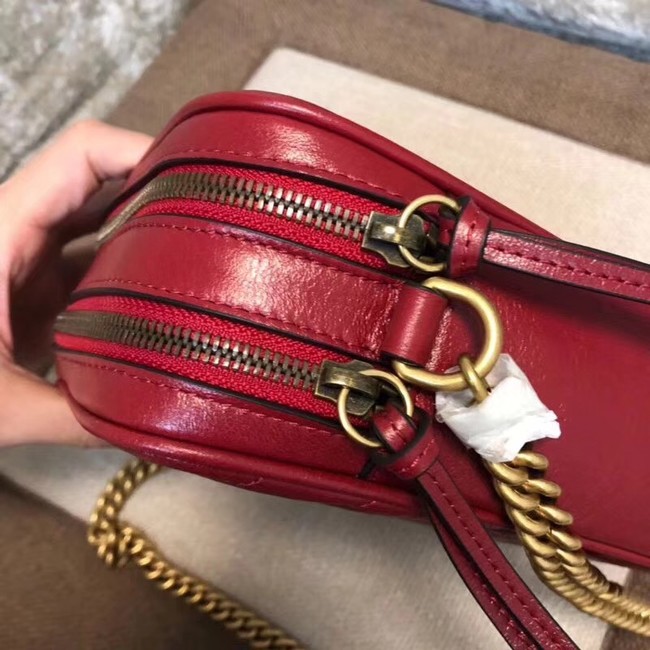 Gucci GG Marmont mini shoulder bag 550155 Red