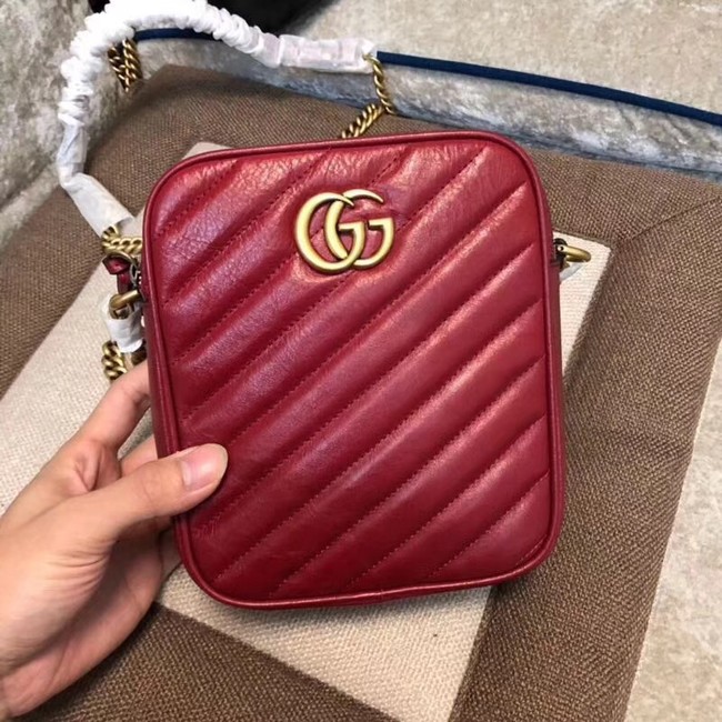 Gucci GG Marmont mini shoulder bag 550155 Red