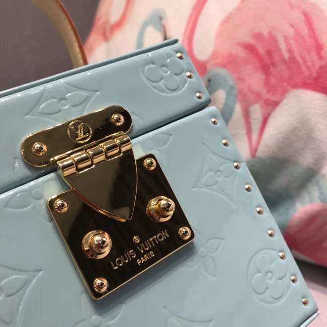 Louis Vuitton Monogram Vernis Original BLEECKER BOX M52464 Light blue