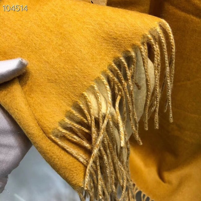 Hermes lambswool & cashmere Shawl 71151 yellow